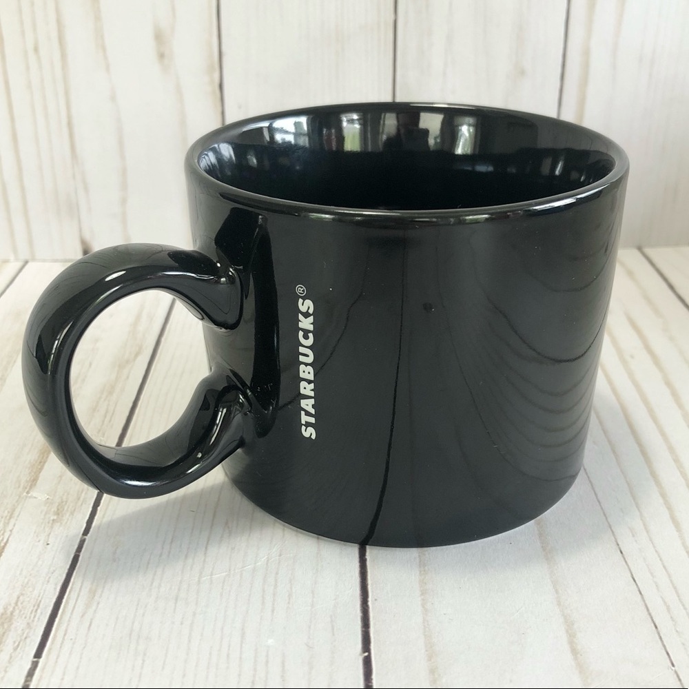 Starbucks 2017 12oz Black Ceramic Coffee Mug Cup